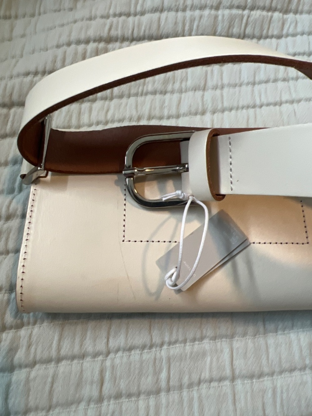 Cos Off White Leather Belt Bag - Picture 6 of 7
